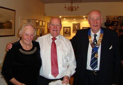 Bob Coombs with Peter and June