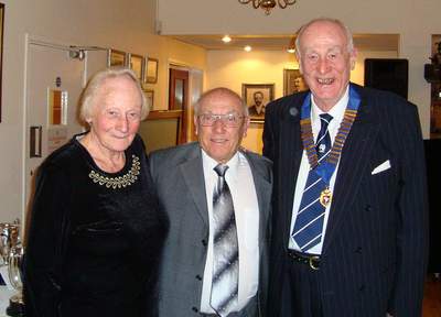 Ian Harvey with Peter and June