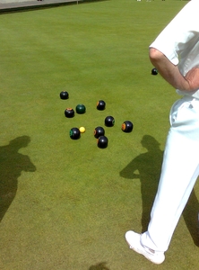 A head during the Tim Hyde v Andy Wise match that took place on rink 7.