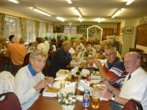 Bill and Mim and all the tourists feasting on fish and chips