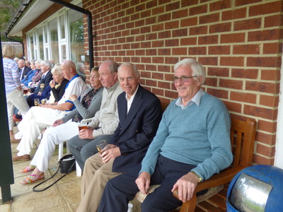 George Malster a stalwart club member for Marlow showing off his fine physique, even sitting down, whilst Trevor Day awaits his next pint ? 