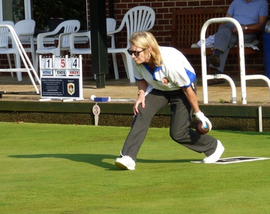 Ann White in the first game of the Finals.