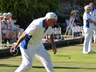 Alex Hammill playing his second match of the day.