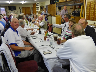 Bob Broad on the left and successfully at an end of his first season with Marlow.