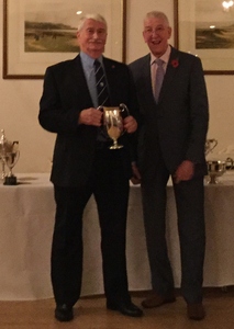 Dorsett Cup winner Martin Sharpe with President Barry Thelwell.