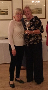 Barbara Richardson and Sue Moore runners up in the Ladies Championship Pairs.