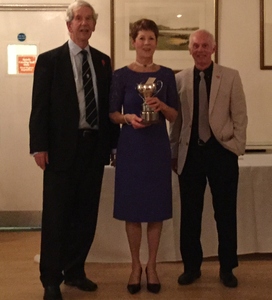 Alan Burden, Geraldine Perrin and Trevor Day part of the winning Harry Turner Cup team.