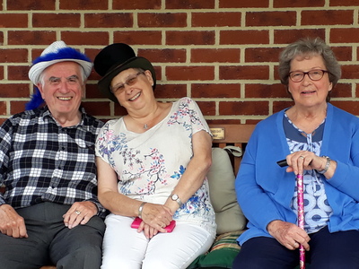 Organiser Felicity Rees with hubby John and Ann Justice