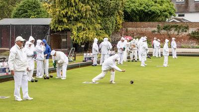 Wet gear is on and play is in full flow.