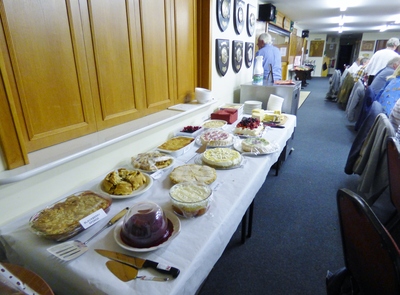 The display of sweets and desserts at the Finals Night dinner.