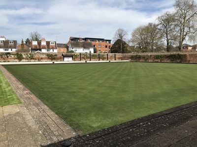 Finally the green following a cut and looking ready for play !